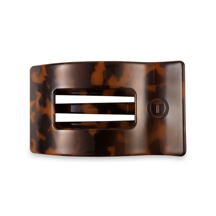 Flat Rectangle Hair Clip | Medium | Tortoise - B Social Boutique