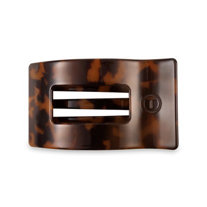 Flat Rectangle Hair Clip | Medium | Tortoise - B Social Boutique