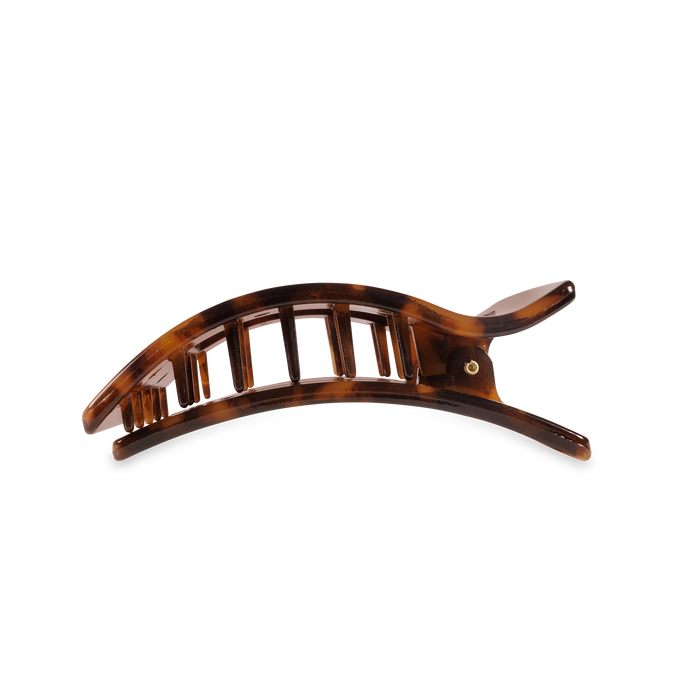 Flat Rectangle Hair Clip | Medium | Tortoise - B Social Boutique