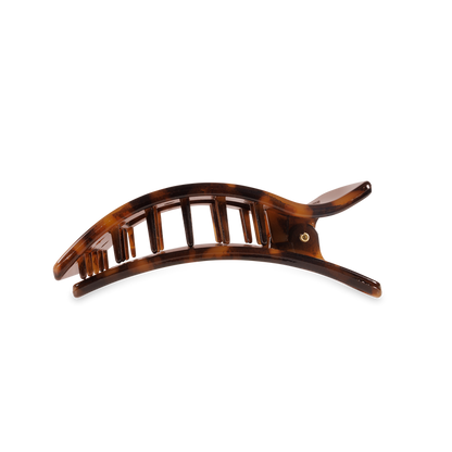 Flat Rectangle Hair Clip | Medium | Tortoise - B Social Boutique
