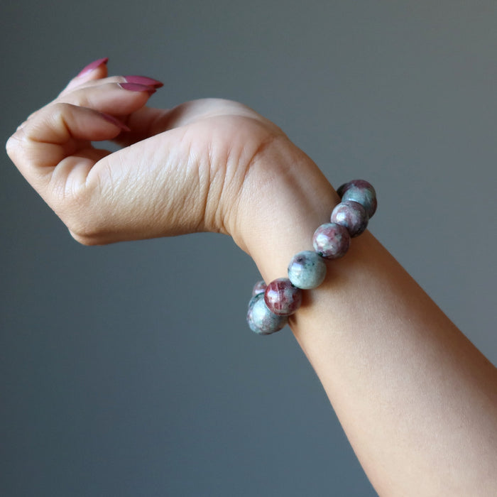kashgar garnet bracelet on arm