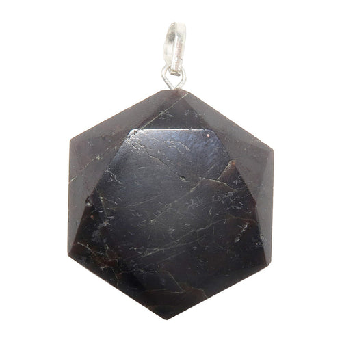 Hexagon Garnet Pendant