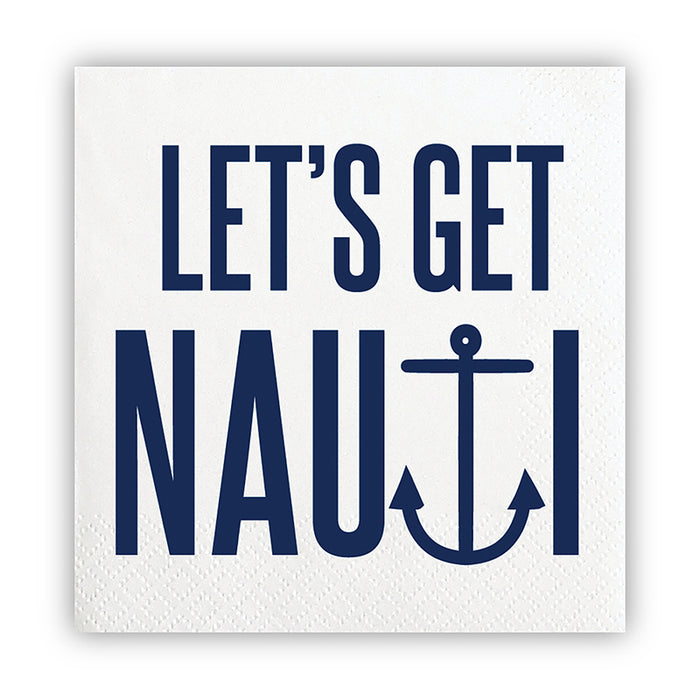 "Get Nauti" Beverage Napkin