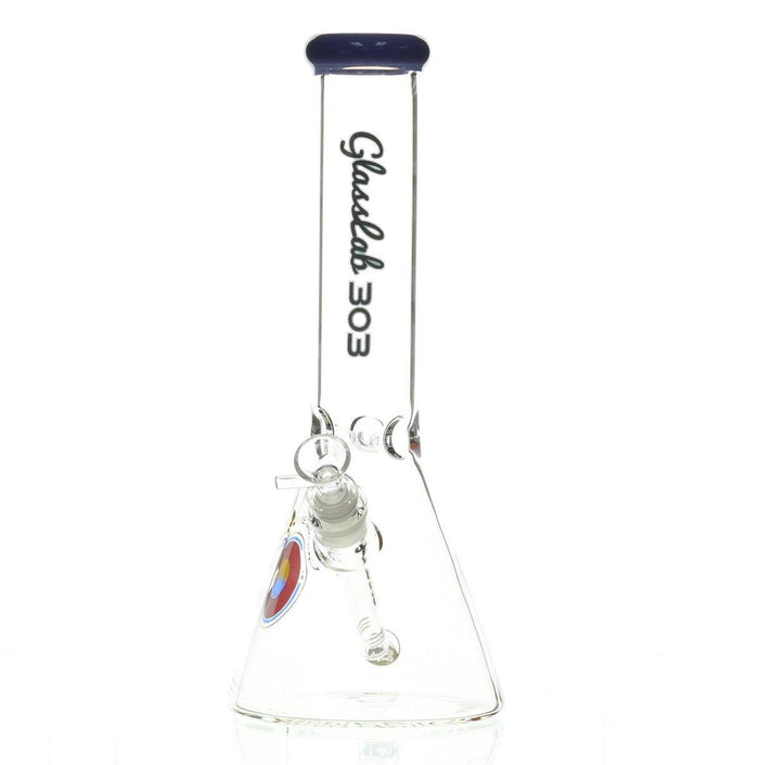 GLASSLAB 303 BEAKER PURPLE ACCENT - Smoke Spot Smoke Shop