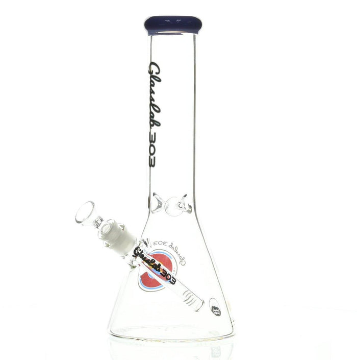 GLASSLAB 303 BEAKER PURPLE ACCENT - Smoke Spot Smoke Shop