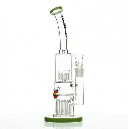GLASSLAB 303 GLBCTR MILKY GREEN ACCENTS - Smoke Spot Smoke Shop