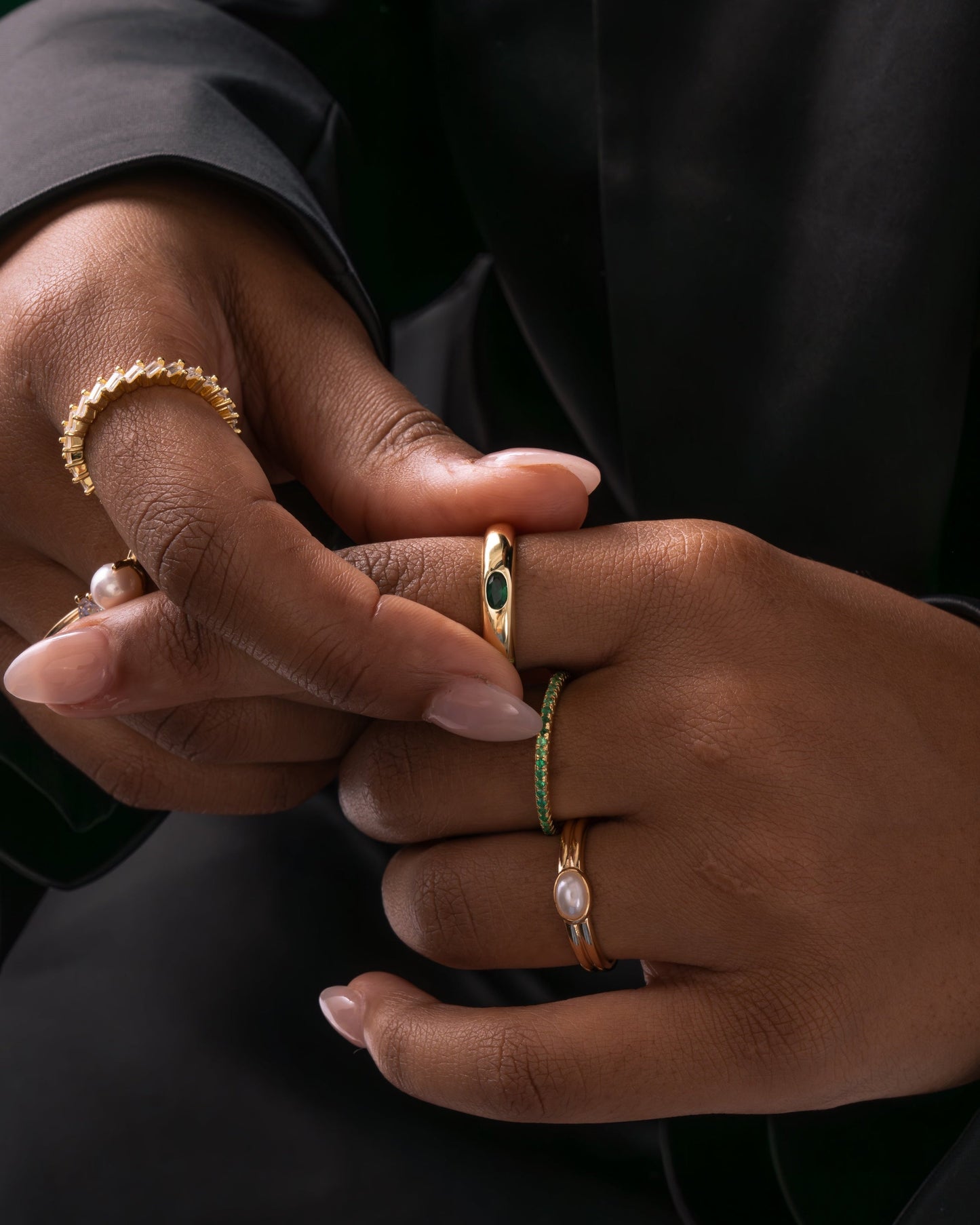 Emerald Dome Ring