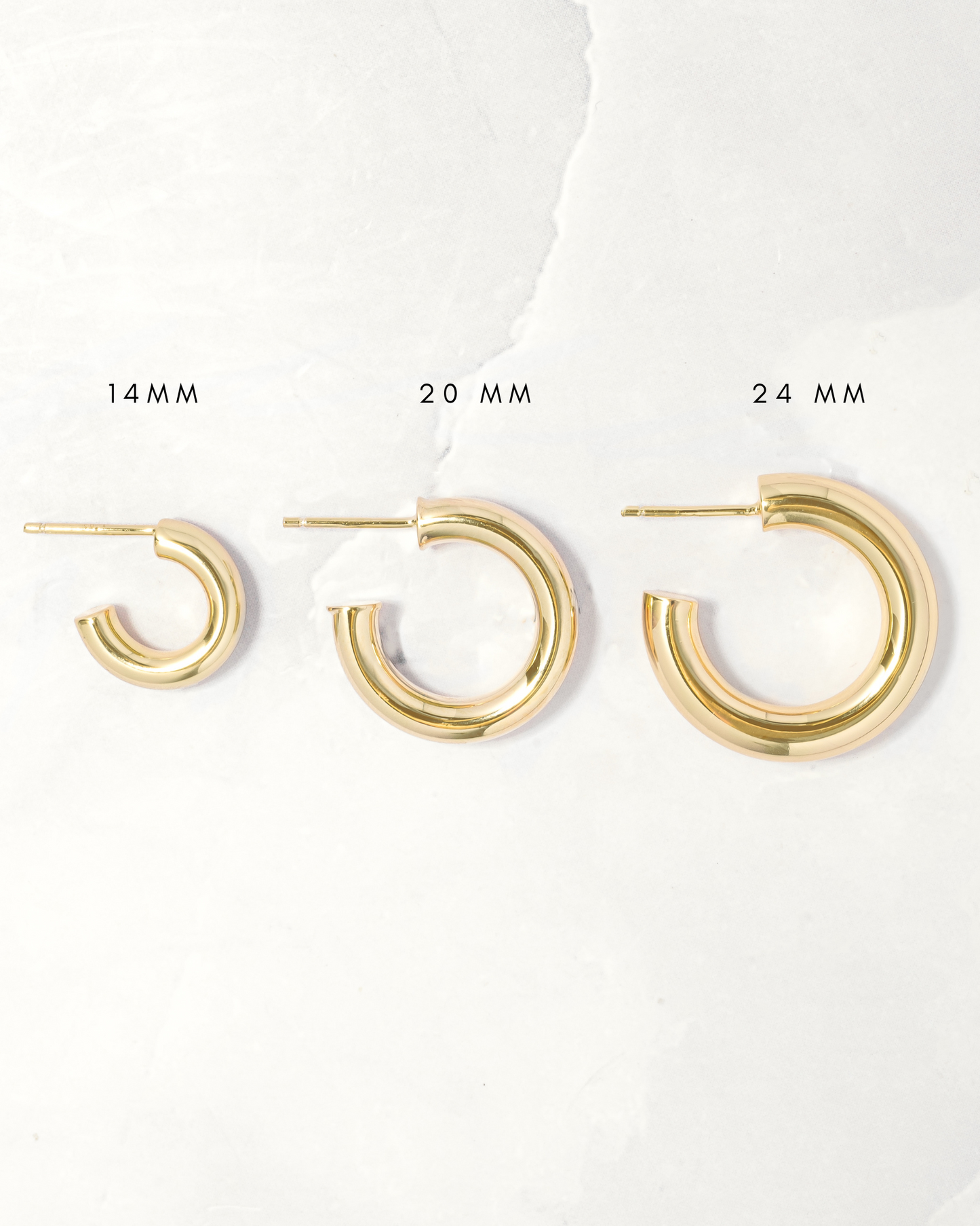 24mm Chunky Tube Hoops