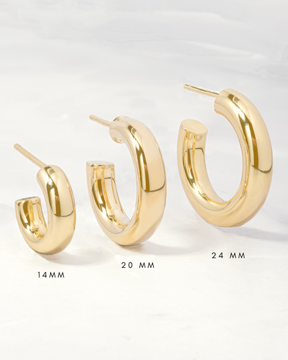 24mm Chunky Tube Hoops
