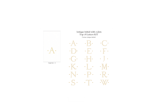 Gold Initial Guest Box
