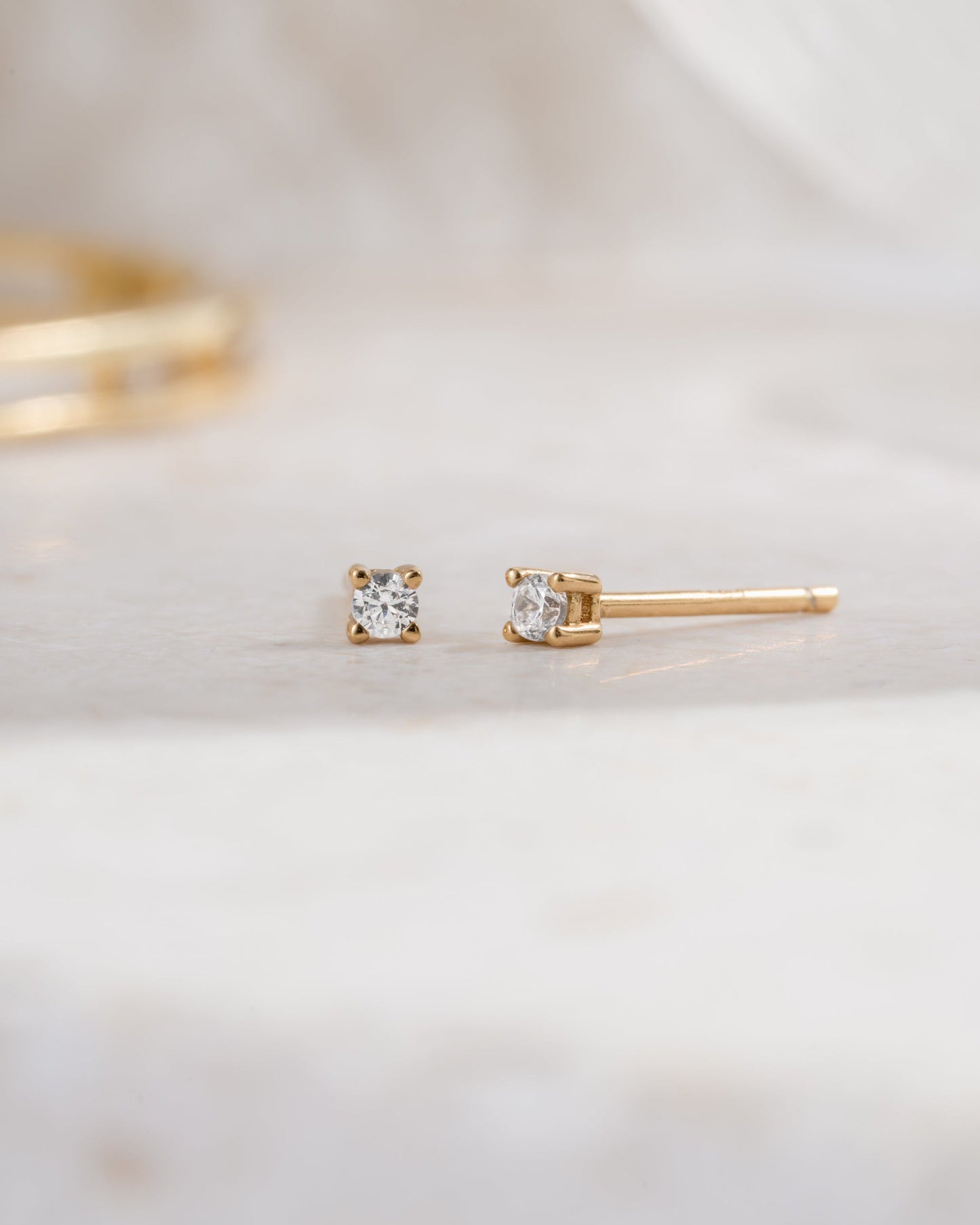 2mm Solitaire Studs (Multiple Sizes Available)