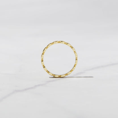 Flat Beaded Ring