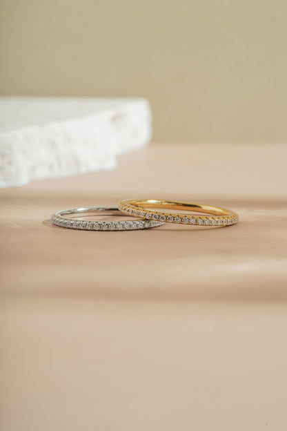 Diamond Birthstone Eternity Rings
