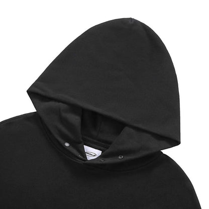 Black Grailz Essential hoodie with drawstring hood and inner label
