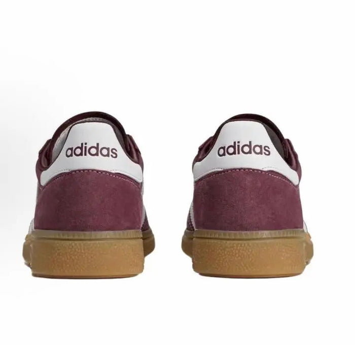 Adidas Handball Spezial sneakers with maroon suede uppers and gum heel sole