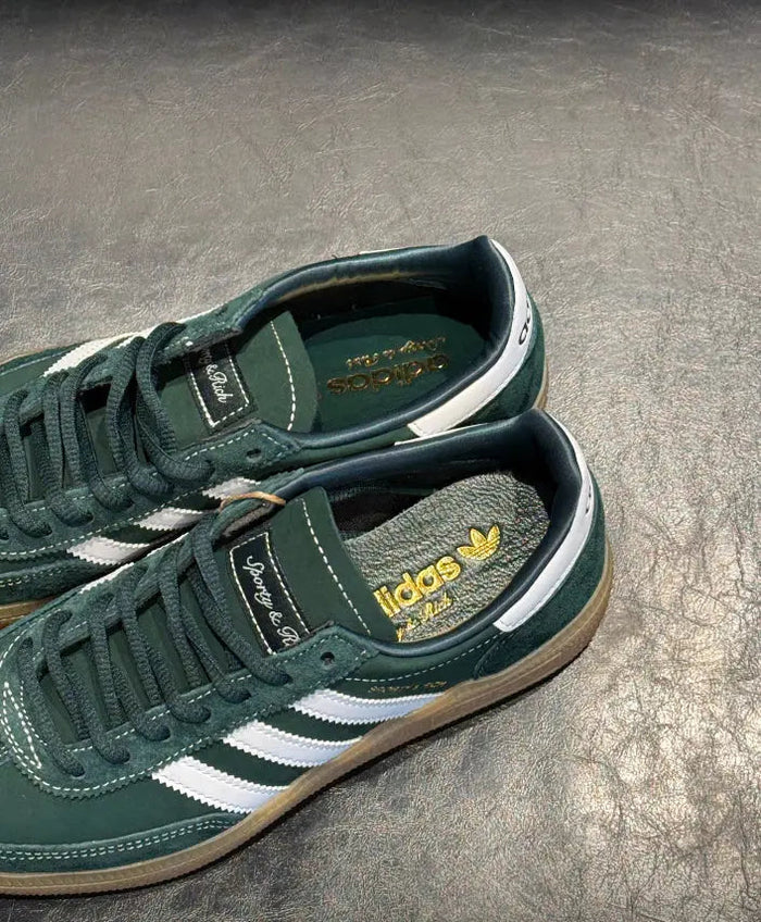 Handball Spezial sneakers, dark green laces and tongue label with white stripes