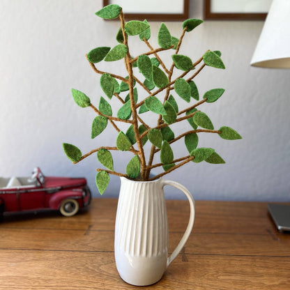 Handmade Felt Leaves Branch- Sold Individually