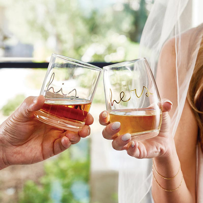 His & Hers Set of 2 Glasses - Madison's Niche