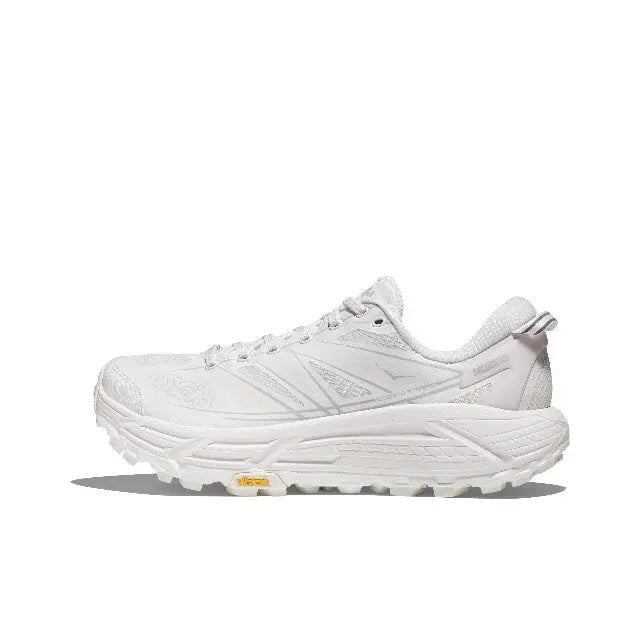 Hoka Mafate Speed 2 running shoe, light color, lace-up with cushioned midsole