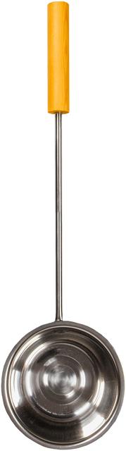 House steam ladle steel with wooden handle 450 ml - Soposopo