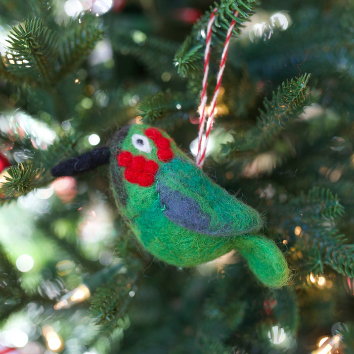 Hummingbird Felt Wool Ornament