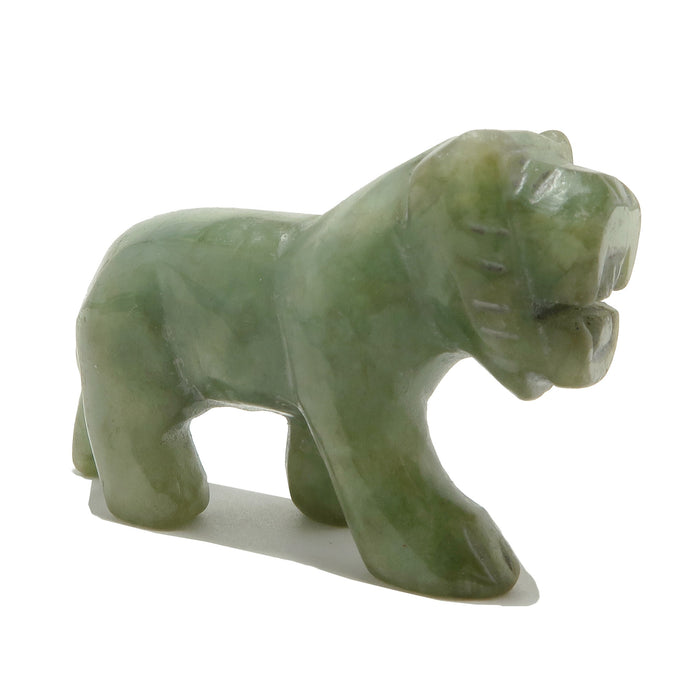 green jade tiger carving