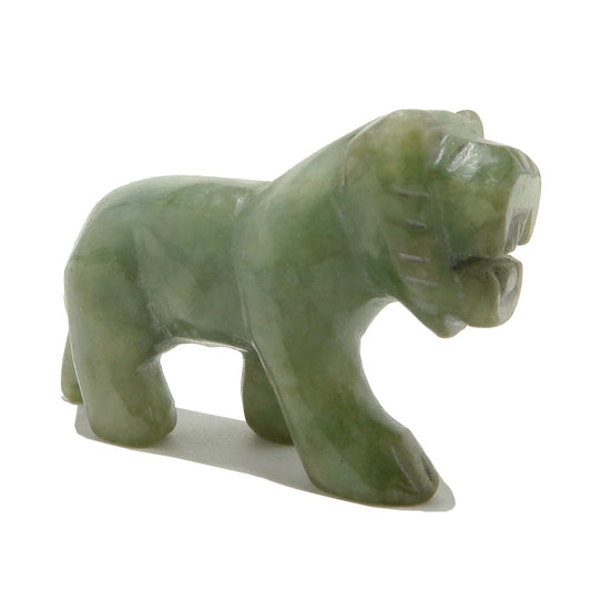 green jade tiger carving