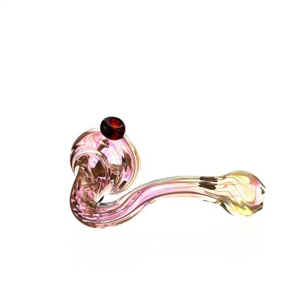 Joe Madigan Sherlock Red Dots handpipe full view - Smoke Spot Smoke Shop