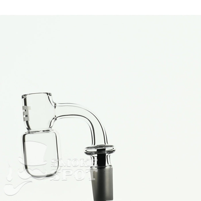Joel Halen 90 Deg 14 mm T2 American Quartz Banger - Smoke Spot Glass