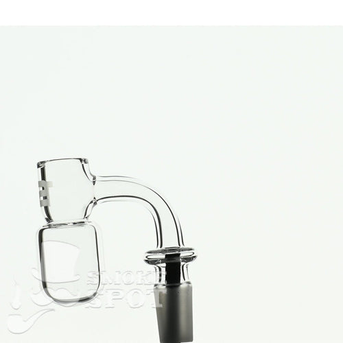 Joel Halen 90 Deg 14 mm T2 American Quartz Banger - Smoke Spot Glass