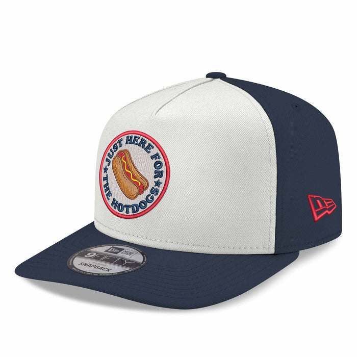 Just Here For The Hot Dogs New Era 250th 4th of July 9FIFTY A-Frame Adjustable Cap