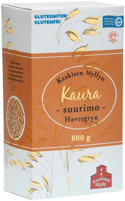 Keskisen Myllyn Gluten-Free Oat Groats 800 g - Soposopo