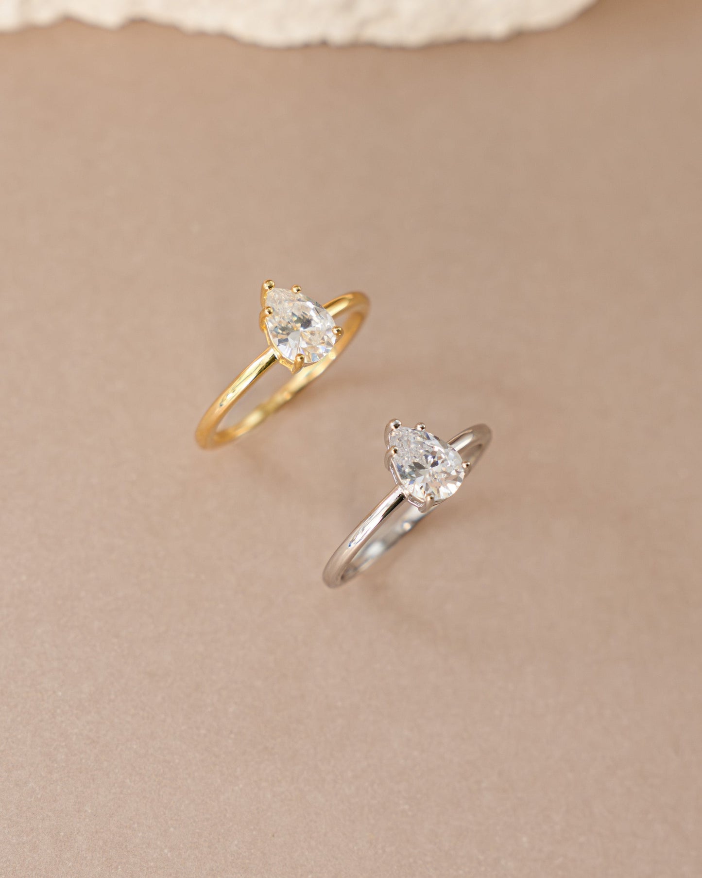 Large Pear Statement Ring