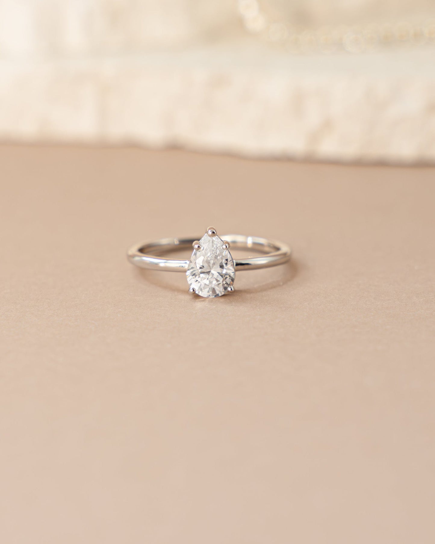 Large Pear Statement Ring