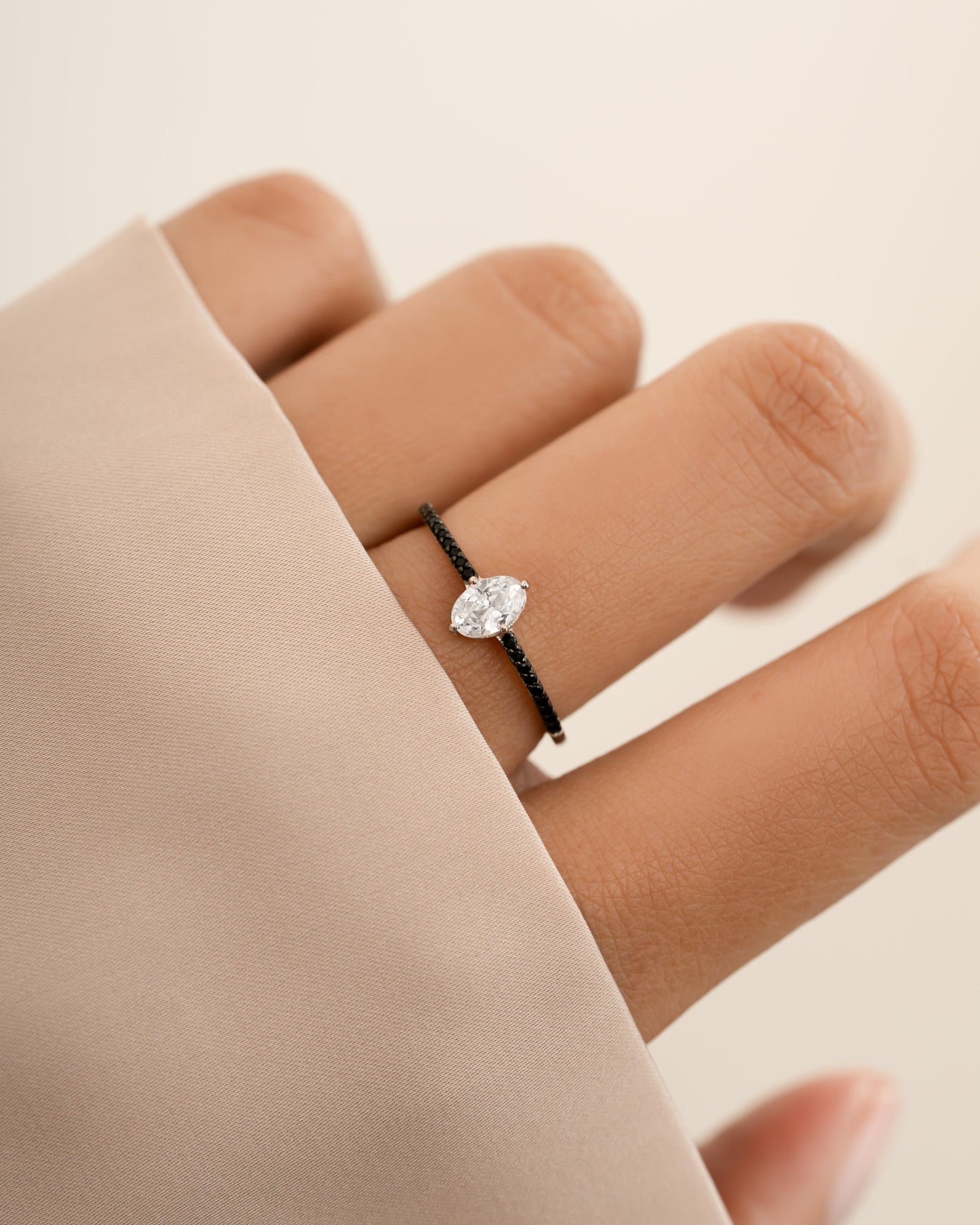 Black CZ Maddy II Ring