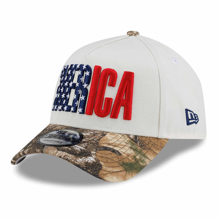 Merica New Era 2026 250th Fourth of July Cream Camo 9FORTY A-Frame Adjustable Cap