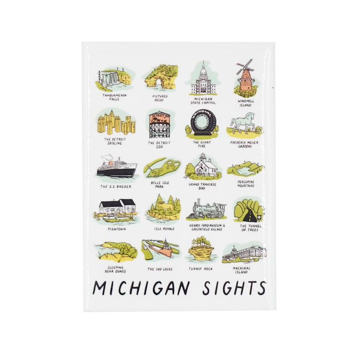 Michigan Sights Magnet - City Bird