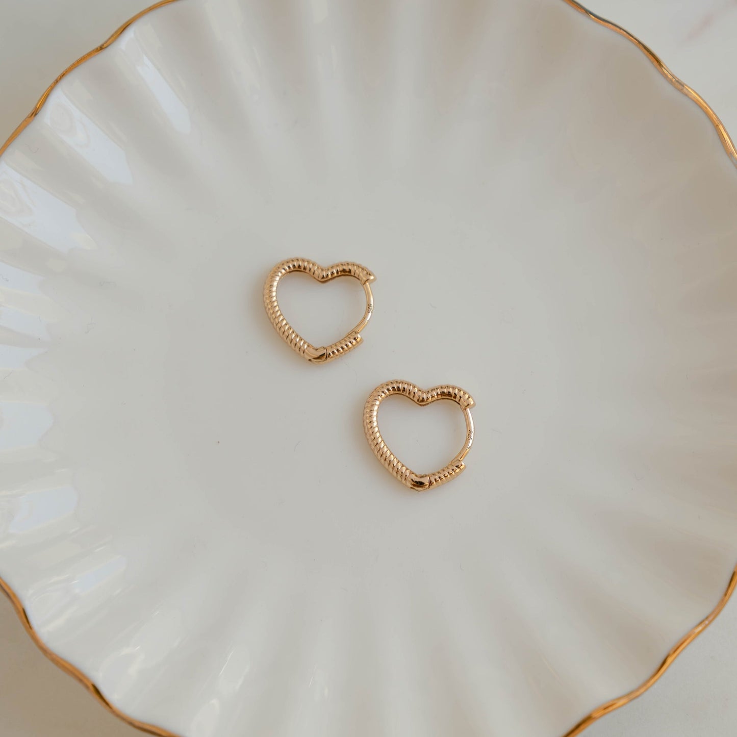 Heart Shaped Hoops