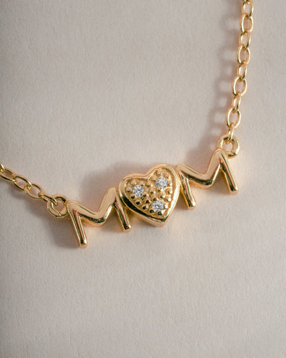 Mom Heart Necklace