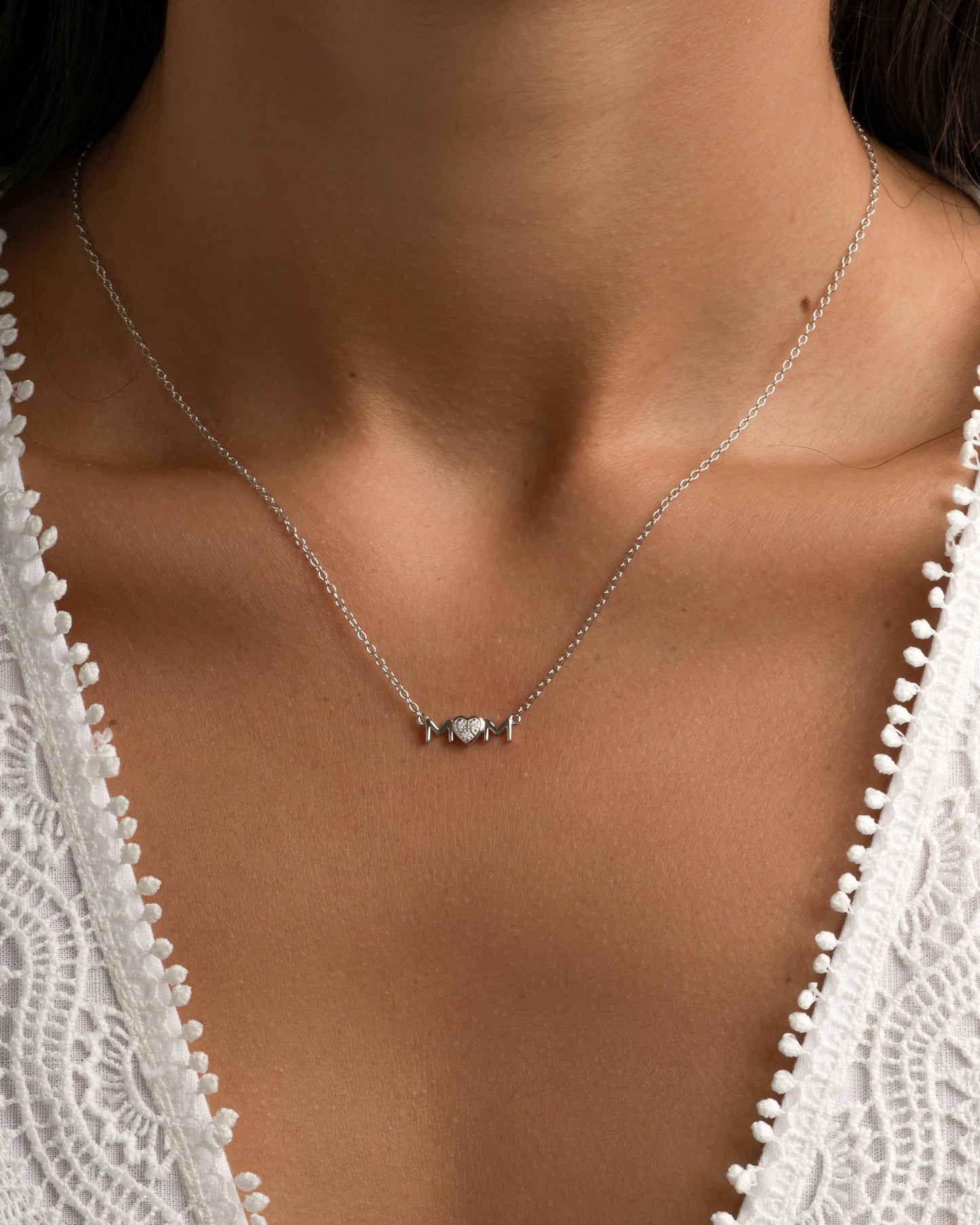 Mom Heart Necklace