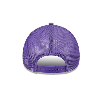 Pictured is this MTV Graphic 9FORTY A-Frame Trucker cap in purple. 6
