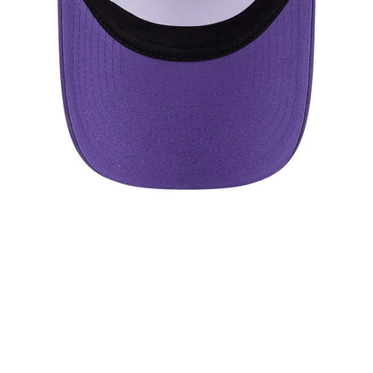 Pictured is this MTV Graphic 9FORTY A-Frame Trucker cap in purple. 7