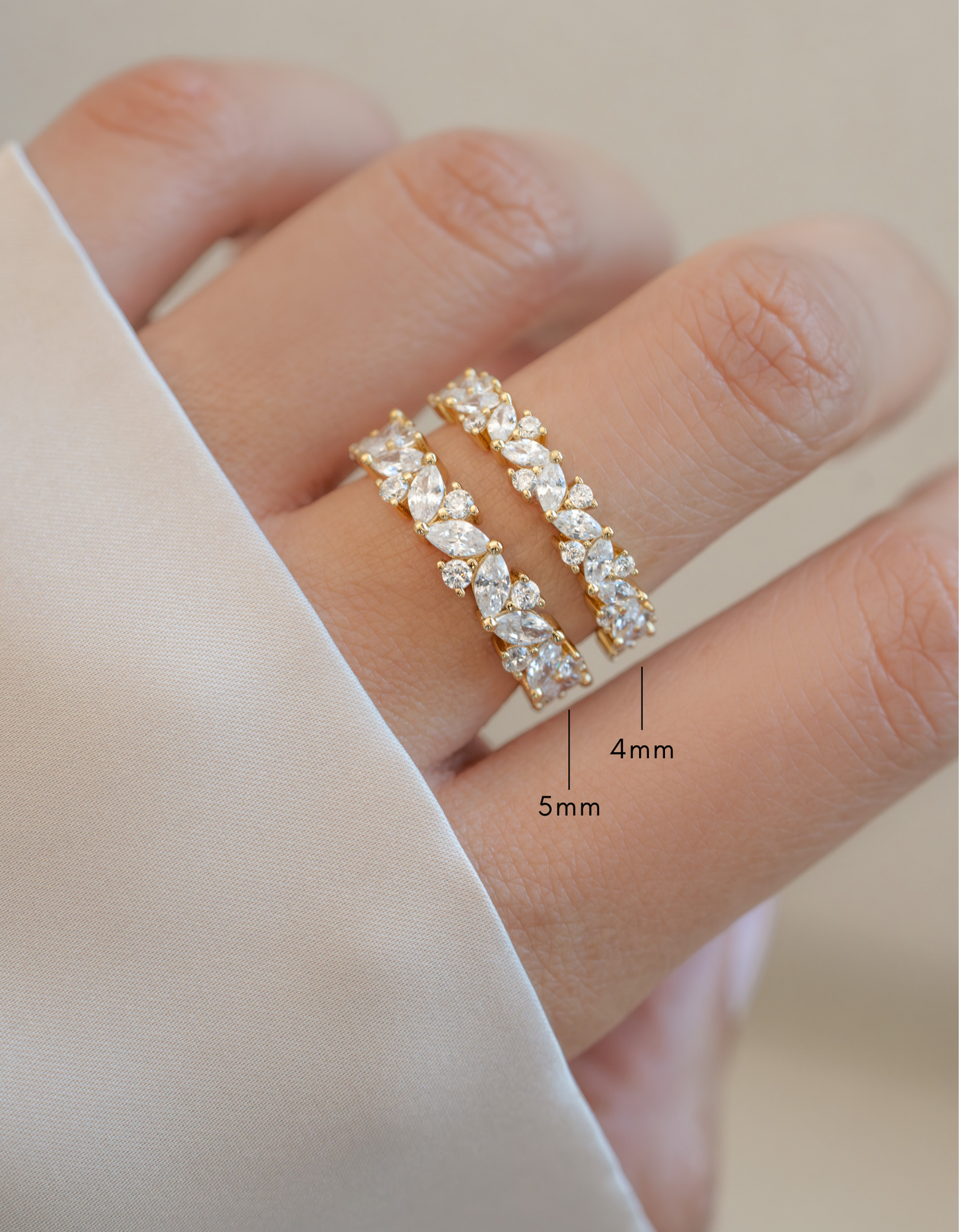 5mm Multi Stone Ring