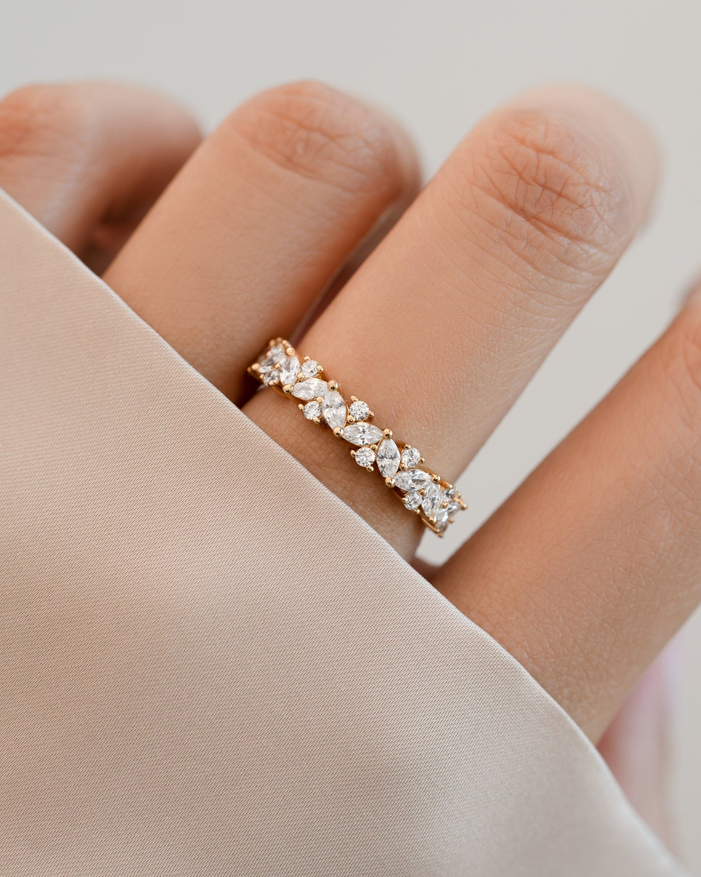 4mm Multi Stone Ring