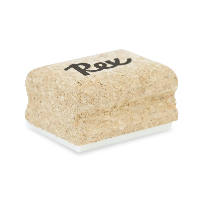 Cross country ski glide wax buffing felt cork