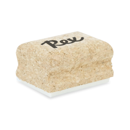 Cross country ski glide wax buffing felt cork
