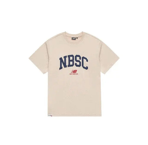 Cream NBSC graphic crew-neck T-shirt