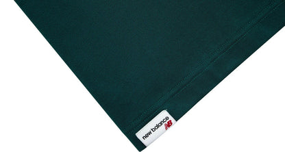 New Balance NBSC T-shirt in dark green, hem with New Balance label