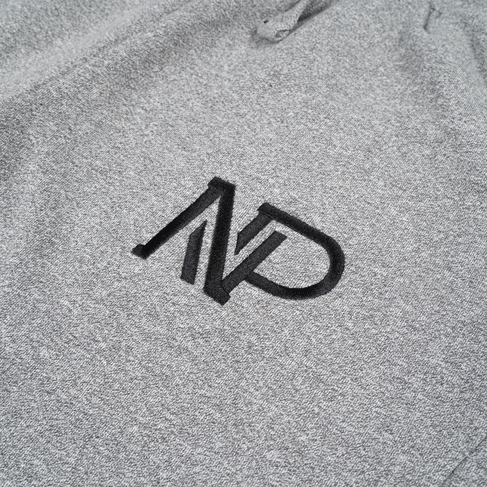 NP Embroidered Men's Panelled Jogger - Graphite Heather