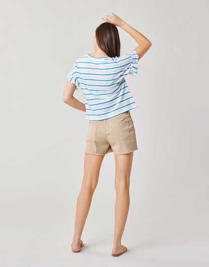 Oahu 4" Twill Short: Light Khaki